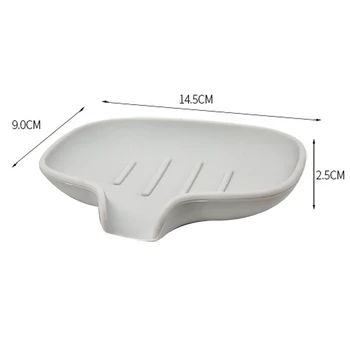 

BPA Free silicone Non-Slip Soap Box , Safe Environmentally Friendly Silicone Simple Drain Silicone Soap Container