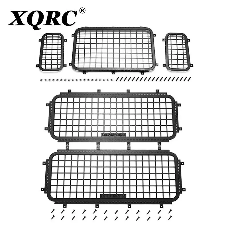 

XQRC 5Pcs Metal Stereoscopic Window Mesh Protective Net for 1/10 RC Crawler Car Traxxas TRX-4 TRX4 Defender