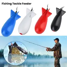 

2Pcs Carp Fishing Rocket Feeder Large Small Bomb Float Lure Bait Holder Fishing Feeder Fishing Tackle Fixer Fishing Tool