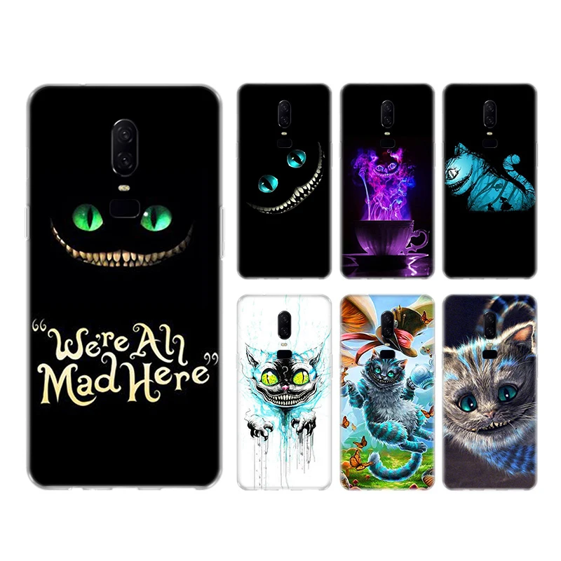alice in wonderland cheshire Fashion Soft Frosted Fundas Comic Phone case Silicon Case For OnePlus 7 Pro 6T 6 5T 5 Cover |