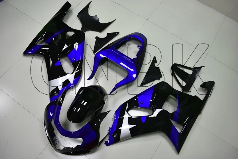 GSXR 600 750 1000 2000 набор для всего тела GSX R600 R750 R1000 2002 цвет: черный синий - 2003 K1-2 кузов |