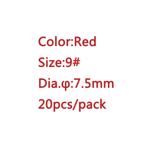 Red-7.5mm-20pcs 1 упаковка диаметр 6,5 мм-27 мм пенопласт EPS жесткий поплавок плавучий мяч поплавковые изделия поплавок открытый плавающий рыболовный снасти - Цвет: Red-7.5mm-20pcs