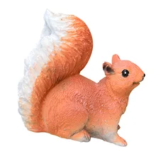 Имитация белок миниатюрные животные милый дом ремесло аксессуары реалистичные домик подарок из смолы декорация микропейзаж фея