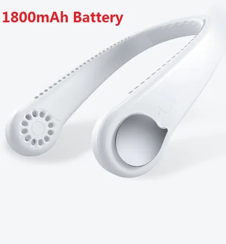 

Mini USB Portable Fan Neck Ultra quiet wind Wearable Fan With Rechargeable Battery handheld Air Cooler Conditioner 2020 Newest