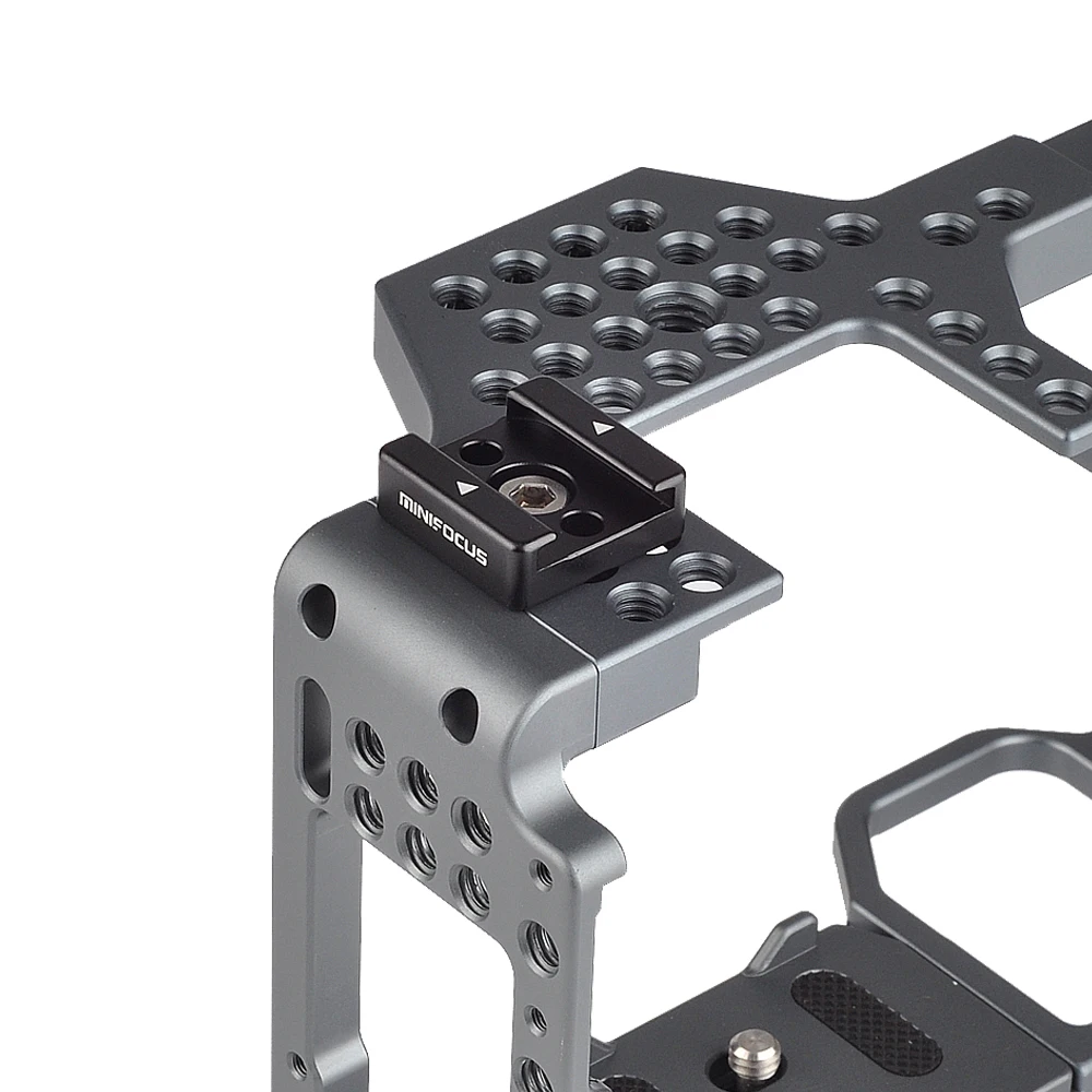 DSLR Камера зажим Vlog Rig Холодный башмак для вспышки микрофона светодиодный