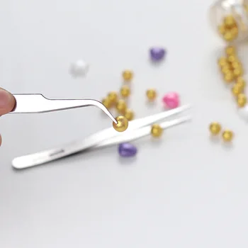 

Cake zhuang shi tang Beads Tweezers Clip Birthday Cake Tools Supplies Utensils Straight Elbow Eun-Joo Tweezers