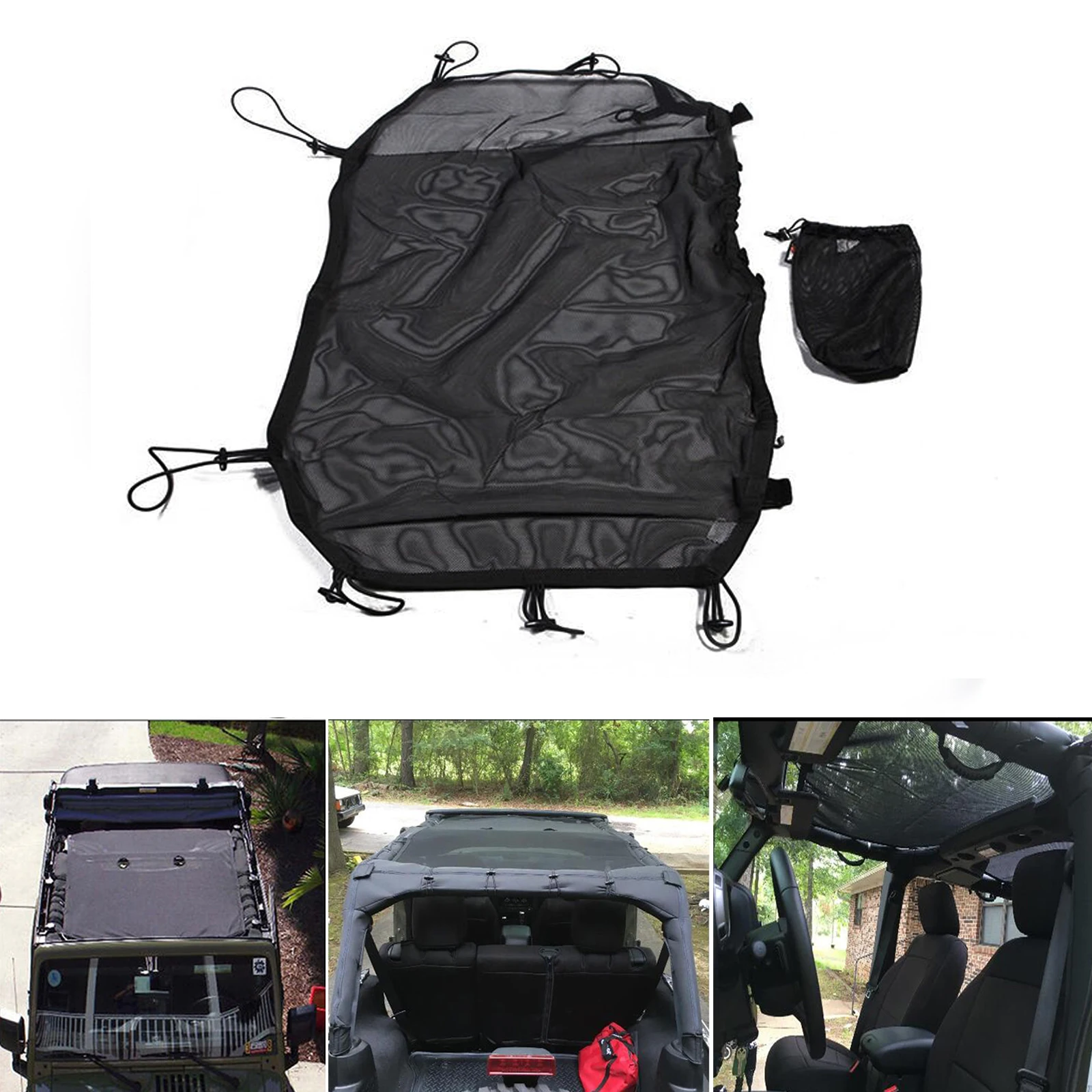 Areyourshop для Jeep Wrangler JK 4 двери 2007- солнцезащитный козырек Eclipse 13579,05 черный полная длина Затмение солнцезащитный тент для автомобиля автозапчасти