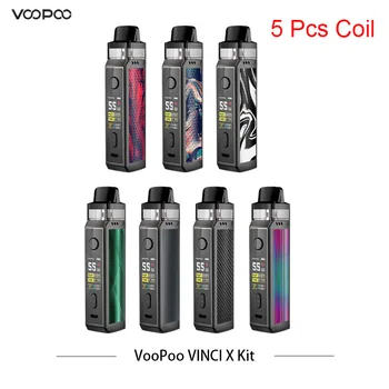 

Voopoo Vinci X 5 coil Version New Electronic Cigarette Kit New Released Single 18650 Vape Pod Kit