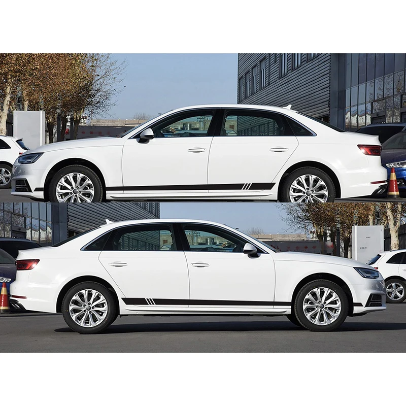 Полосатые наклейки наклейка пленка авто аксессуары 2 шт 220x8 см корпус автомобиля