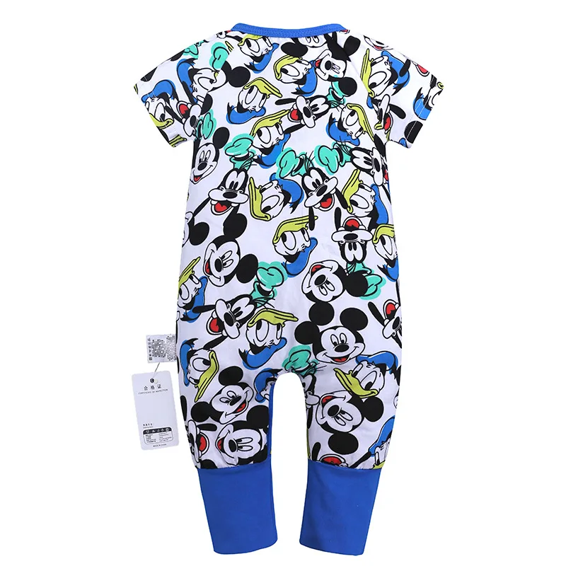 Baby Girls Boys Cotton Romper Fashion Newborn Jumpsuit Infant Cartoon Animal Romper Outfits O-Neck Zipper Playsuit Roupas