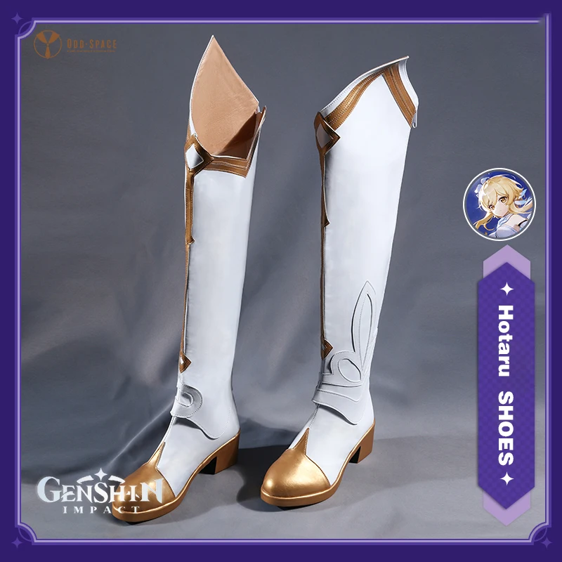 Игровой прототип ударопрочной игры Genshin обувь для косплея Lumine Hotaru сапоги