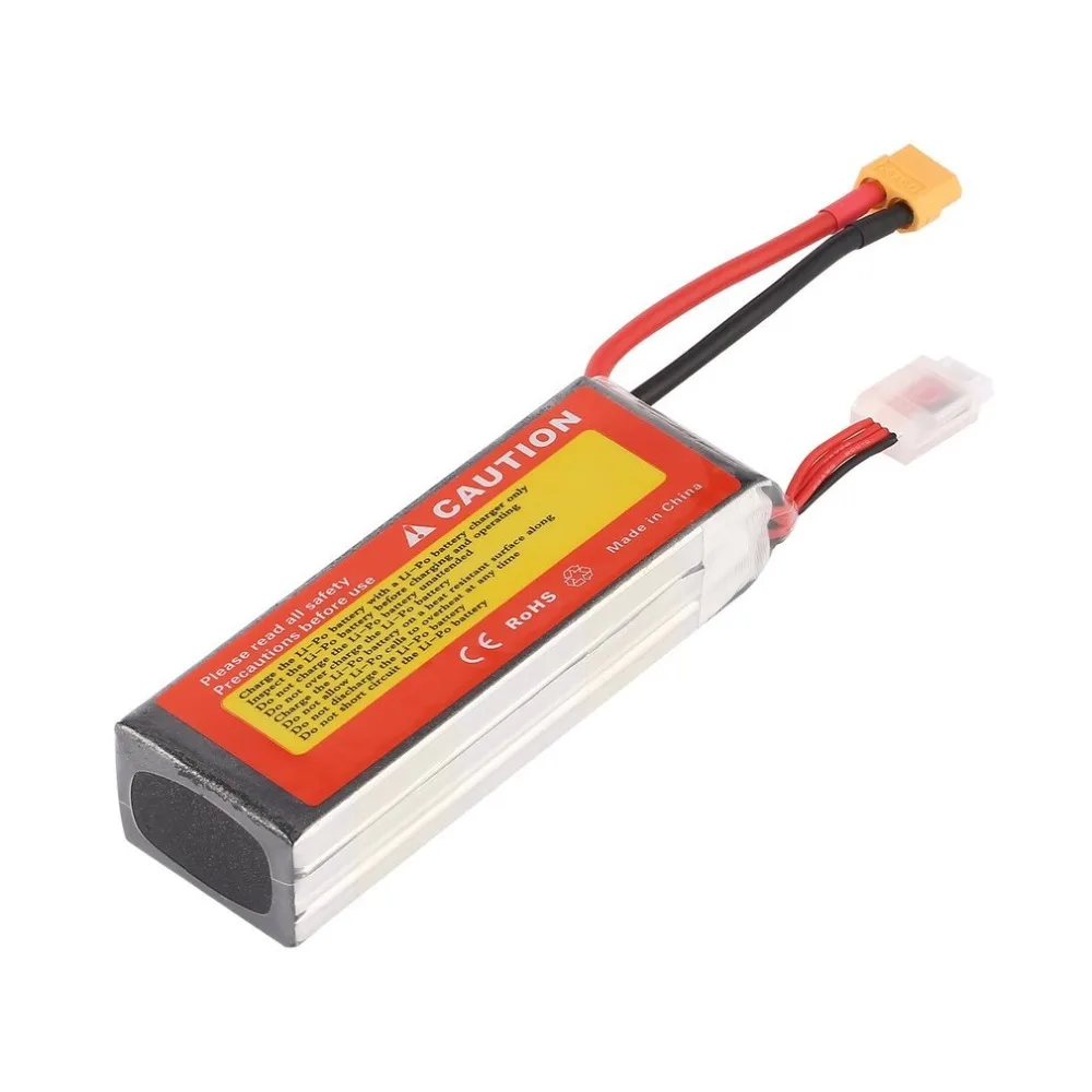 11,1 V 5000mAh 30C XT60 разъем литий-полимерный перезаряжаемый аккумулятор 1042125B для RC вертолета Qudcopter дрона грузовика автомобиля лодки