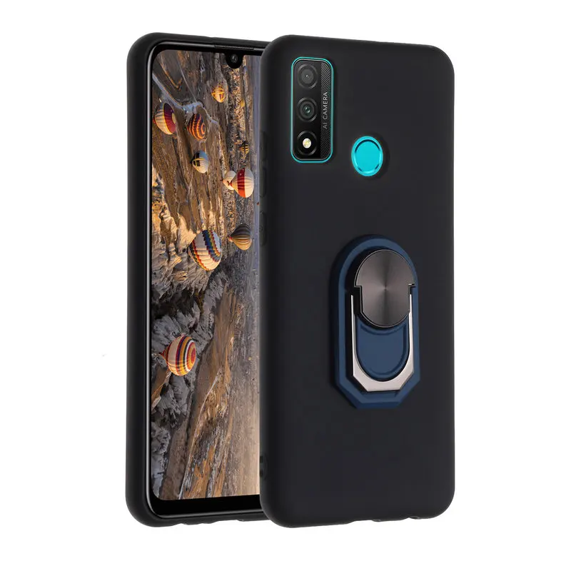 

Shockproof Phone Case Huawei P Smart 2020 Soft Silicon Cover For Huawei PSmart 2020 Luxury Magnetic Bracket Finger Ring Cases