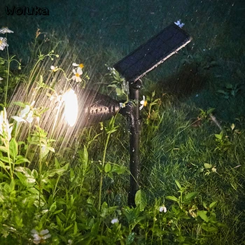 

Solar light Dual-use wall mount and plug-in spotlight home KST outdoor waterproof LED lighting CD50 W01