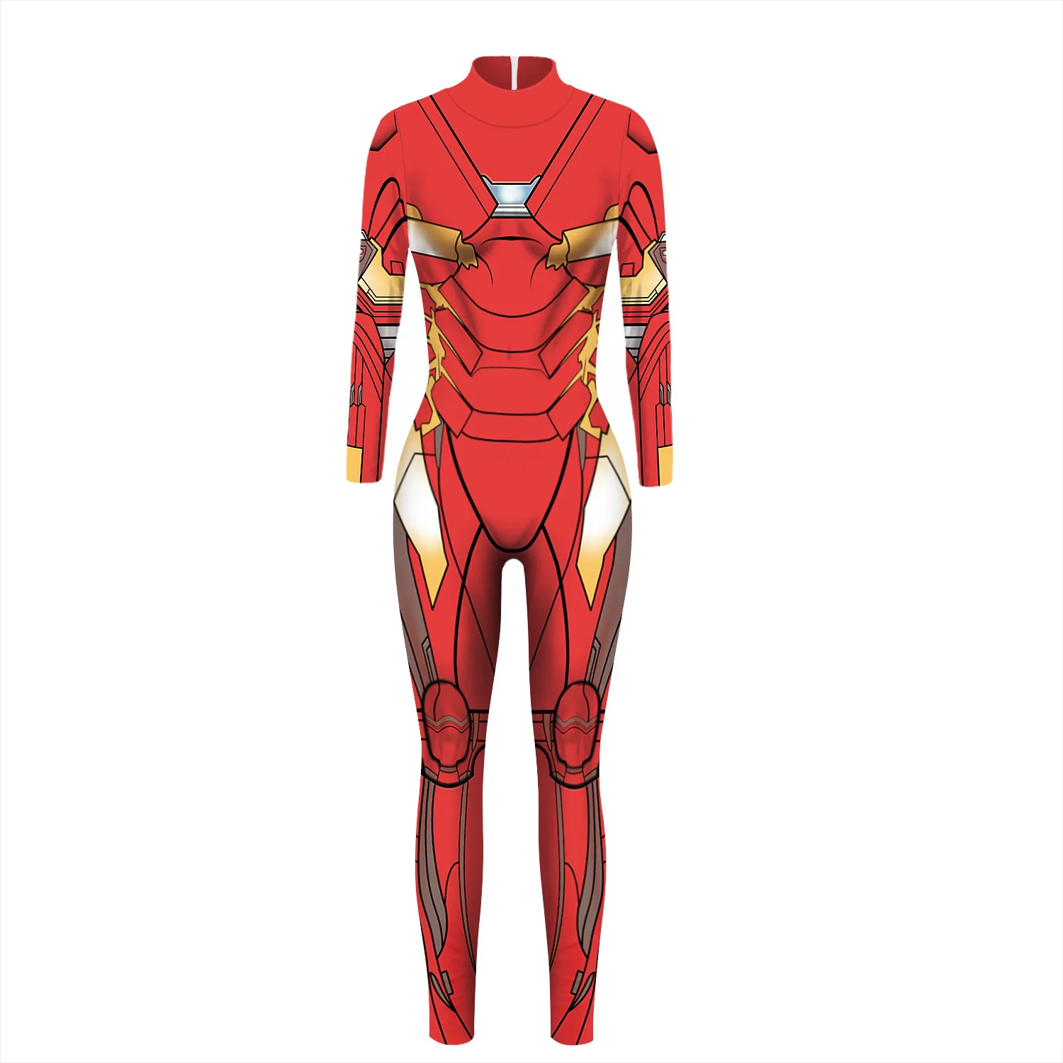 The Avenger Spiderman Cosplay Costume Iron Man Bodysuit Iron Wonder Women Jumpsuit Avengers: Infinity War Halloween for Woman - Цвет: Iron Man