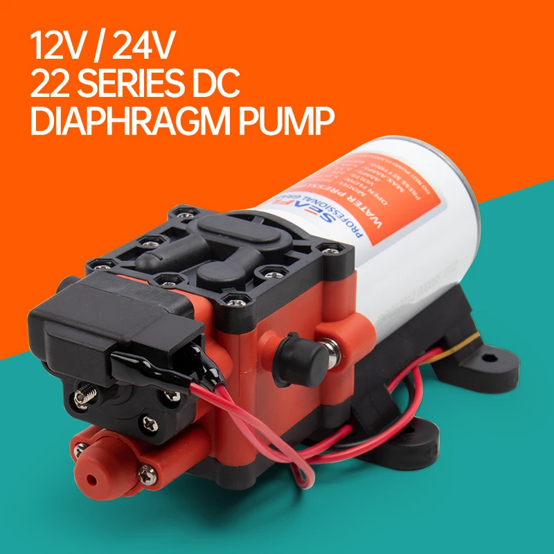 Seaflo22 Diaphragm Pump Booster Pump Water Pump 12V24V Automatic Low Pressure Self-priming Pump RV Camper Accessories fiberglass hard shell rooftop tent pop automatic truck camper zelt dachzelt hard roof top tent