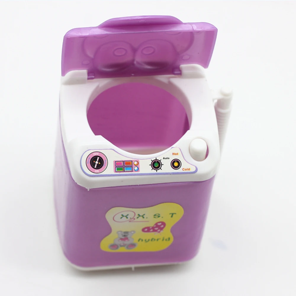 1PCS Furniture Washing Machine For 1/6 bjd BarbieDoll House Baby Toys Doll Accessories
