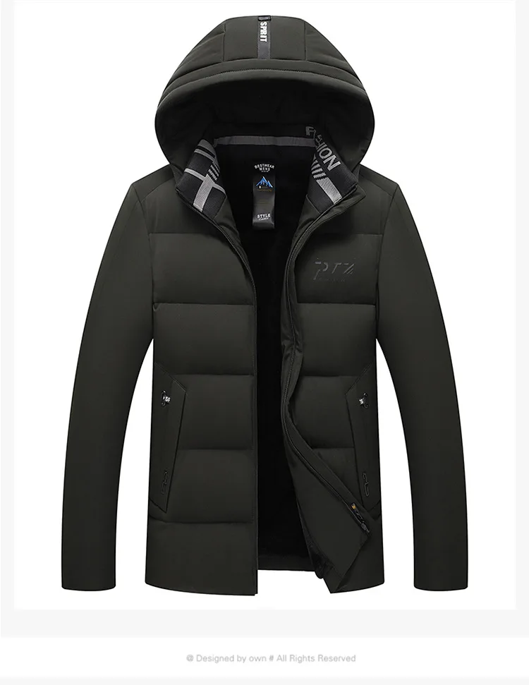Winter New Style Middle-aged MEN'S Cotton-padded Coat Men's Mid-length Outdoor Cotton Coat plus Velvet Thick Cotton-padded