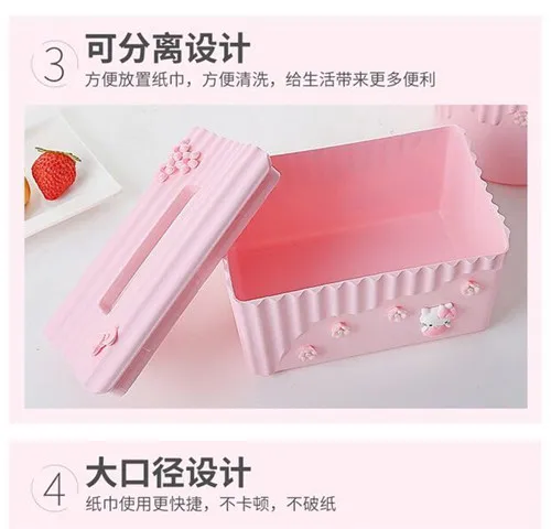 Контейнер hello kitty, декоративная коробка, коробка для галстука для девочек, бумажная коробка для полотенец KT cat, квадратная Круглая Бумажная Коробка для полотенец