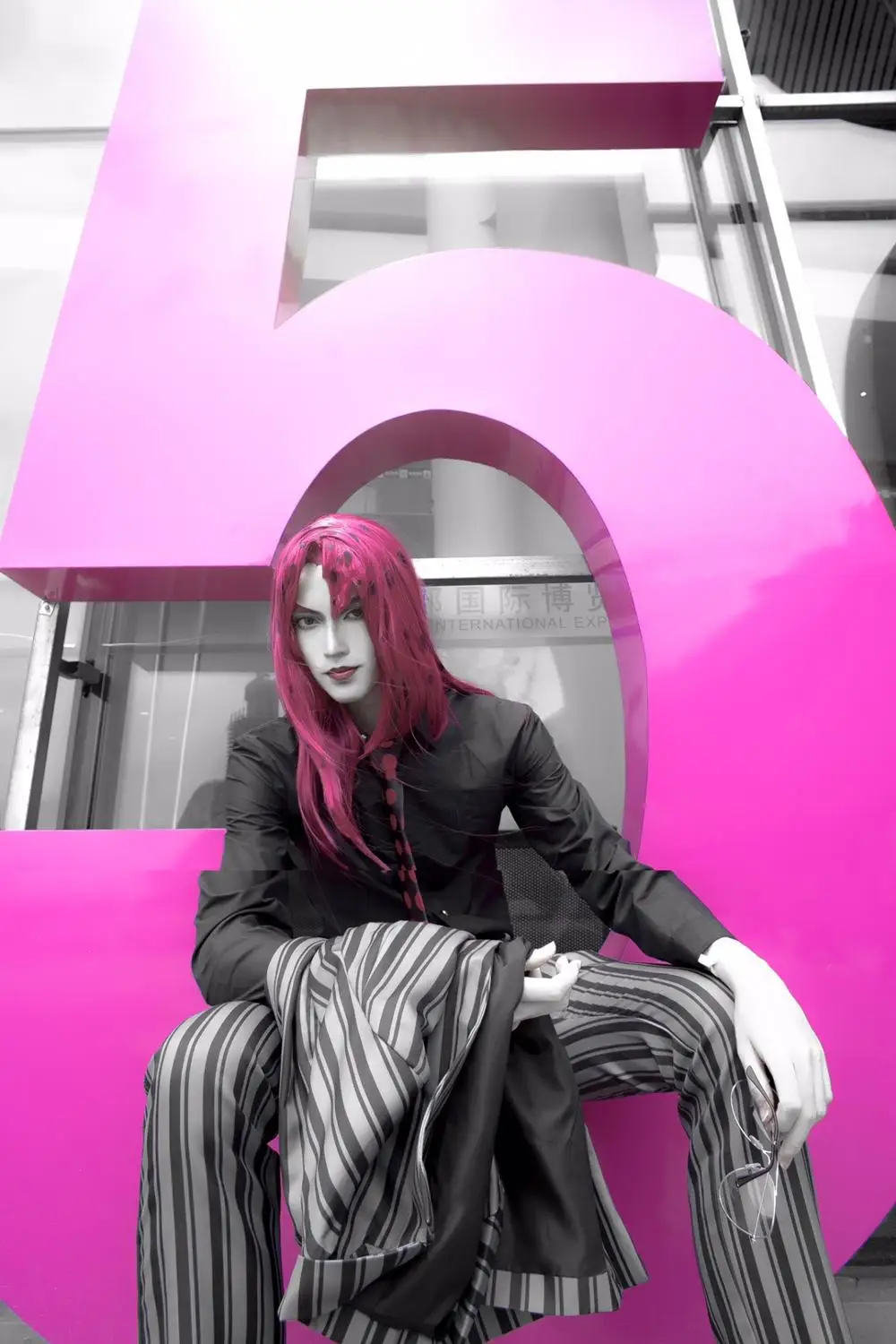 Anime JOJO 5 - JoJo's Bizarre Adventure Diavolo Cosplay Costume - Diavolo Suit Halloween Costume image 3