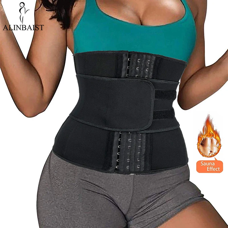 

High Compression 9 Steel Bones Corset Waist Training Trainer Sport Girdle Neoprene Slimming Belt Thermo Sweat Fat Burner Workout