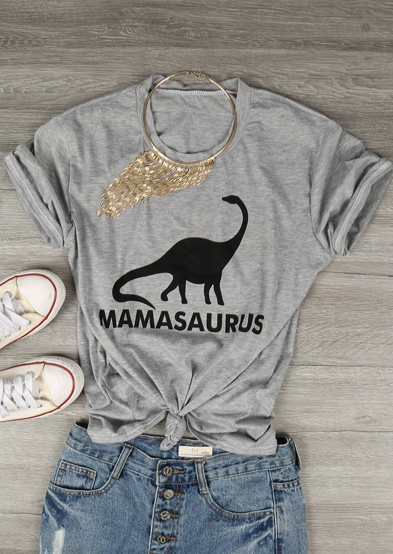 

Mamasaurus Dinosaur T-Shirt graphic tees 90s shirt women fashion grunge tees tops grunge aesthetic camiseta tumblr shirt-K936