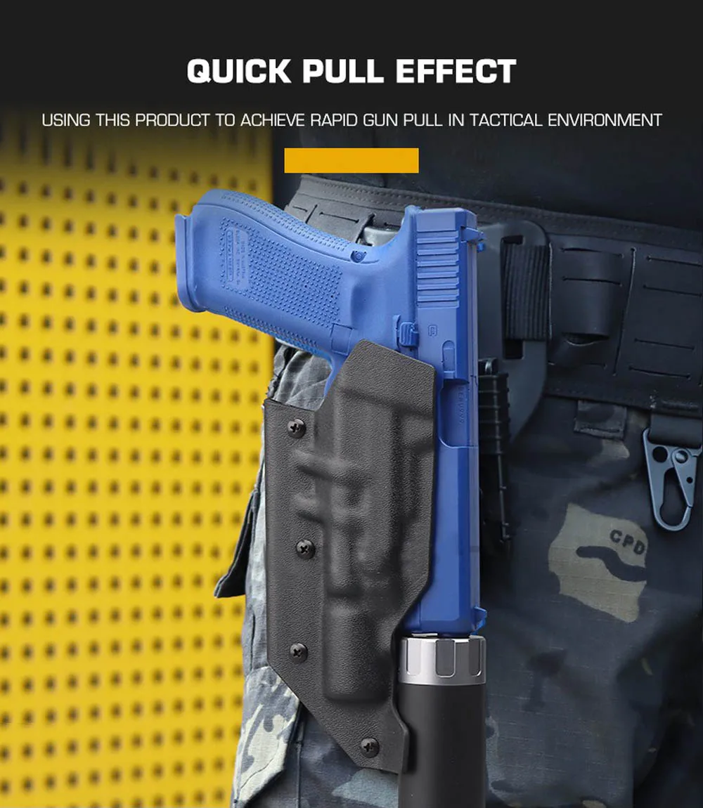 Lightweight Kydex Material Tactical Airsoft Pistol Holster For Glock HK