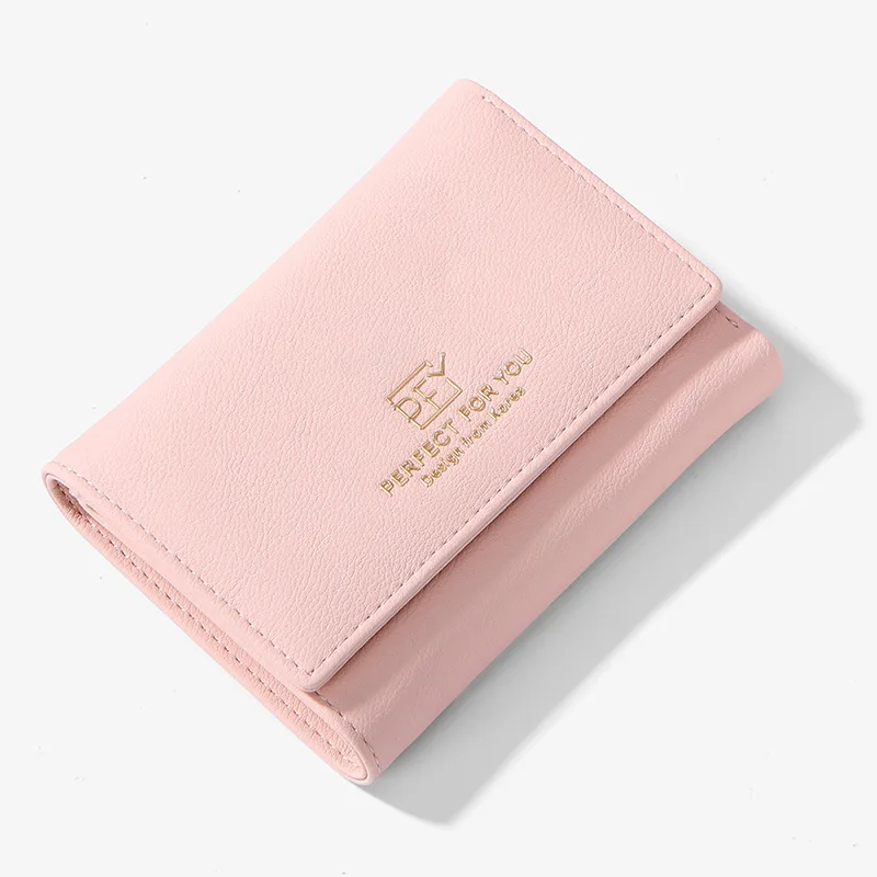 Женский кошелек, женские короткие кошельки, кошелек для монет, держатель для карт, женские кошельки, высокое качество, клатч, сумка для денег, искусственная кожа, мини - Цвет: pink