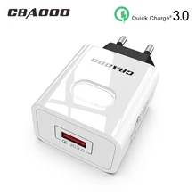 Универсальная Быстрая зарядка 3,0 USB Зарядное устройство 3A мобильного телефона зарядная док-станция для штепсельная вилка европейского стандарта быстрое настенное зарядное устройство для iPhone samsung Xiaomi huawei