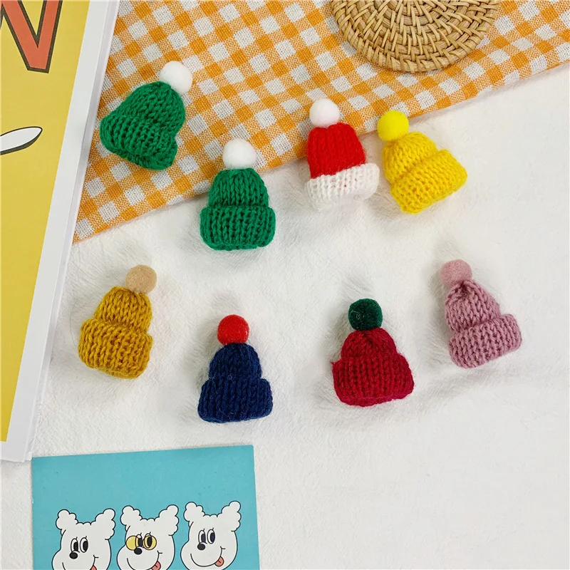 Cute Woolen Hat Sweater Brooch Mini Colorful Knitted Hairball Shirt Jacket Collar Badge Pin Fashion Brooches Jewelry Gift | Украшения и