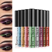 Горячая 15 цветов Блестящий подводка для глаз Цветная подводка для глаз розовое золото цвет жидкая подводка для глаз Блестящий карандаш для подводки глаз для женщин TSLM1