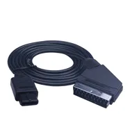 1,8 m PVC RGB Scart Video AV Kabel Blei Für PAL Super Nintendo N64 NGC SNES