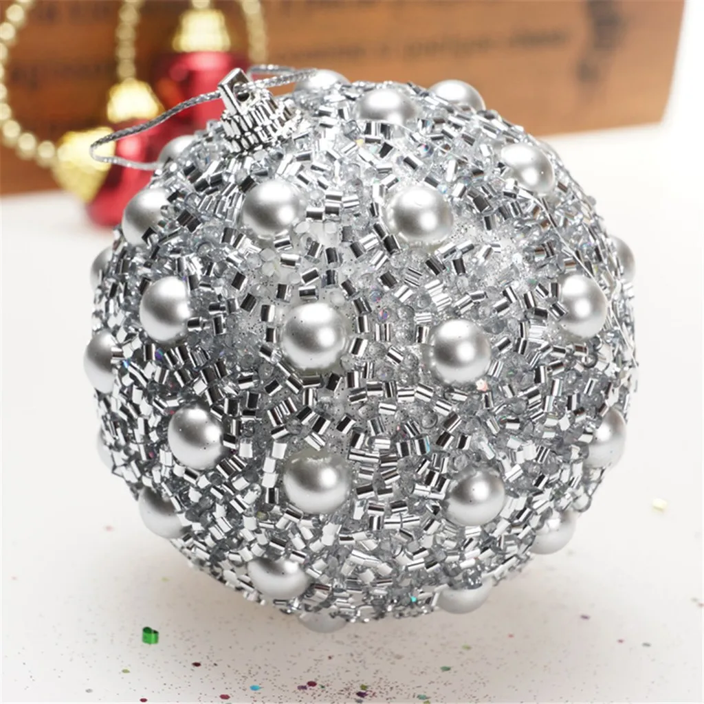 

Christmas Rhinestone Glitter Baubles Ball Xmas Tree Ornament Decoration 8CM christmas decorations for home