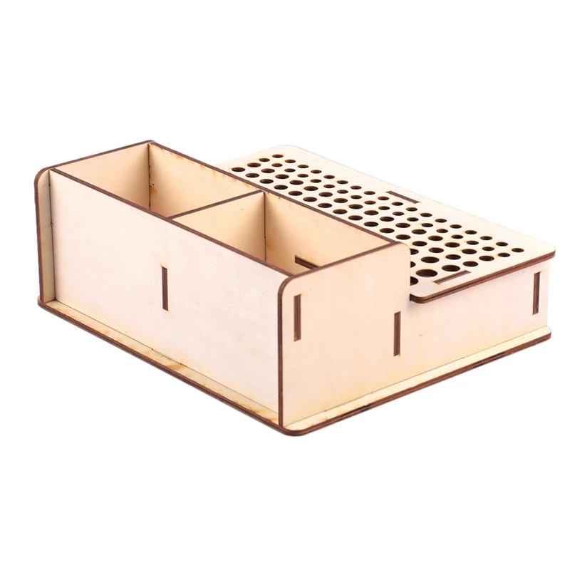 Bostique-DIY деревянный кожаный держатель для инструментов, подставка, кожаный штамп, пробойник, аксессуары, коробка для хранения, Органайзер