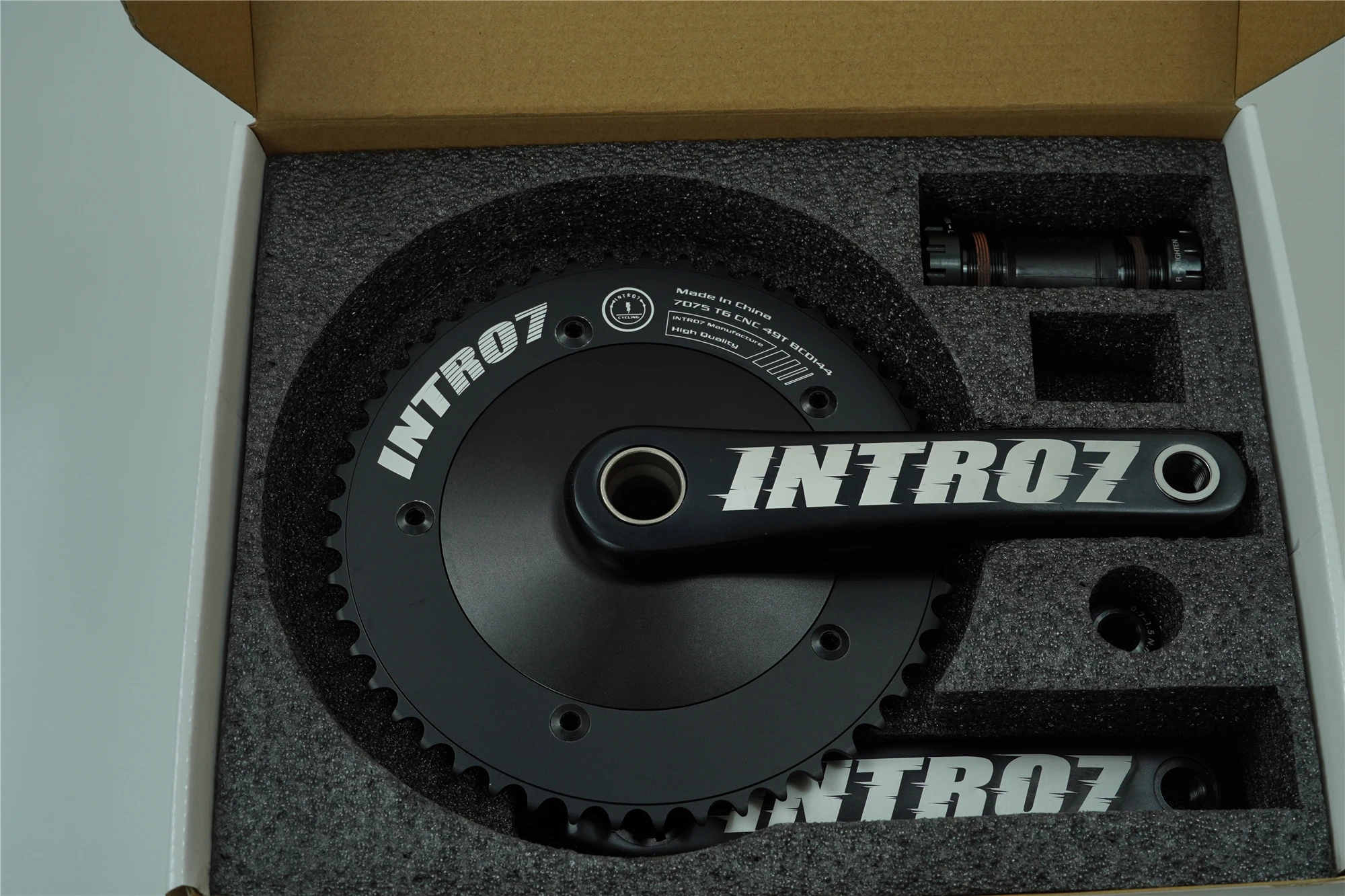 INTRO7 Alumniun Alloy Crankset Fixed Gear crankset 49T High