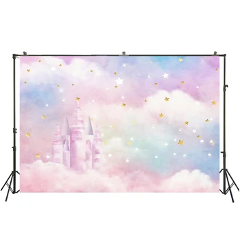 

HuaYi glitter boken stars decoration fancy sky background photography for studio photoshoot photography backdrops W-3892