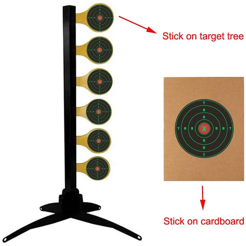 4 Inch 100Pcs/Roll Targets for Shooting Reactive Self Adhesive Target for BB Gun Pellet Gun Airsoft Rifle