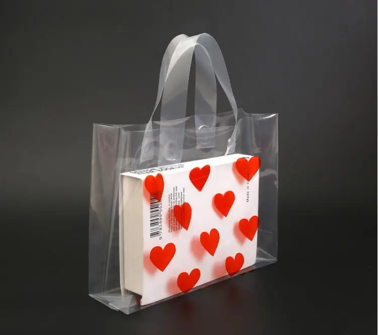 Red Love Heart Gift Bag, Sacos De