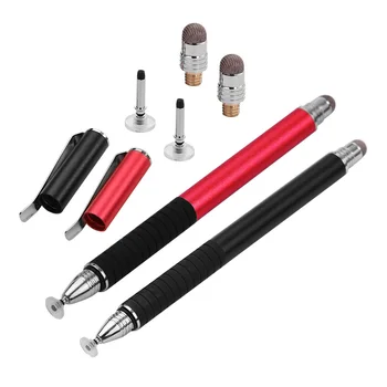 

2-in-1 Precision Stylus Pen with Clip and Conductive Head and Disc Tip Universal Touchscreen Pen for All Capacitive Touchscreens
