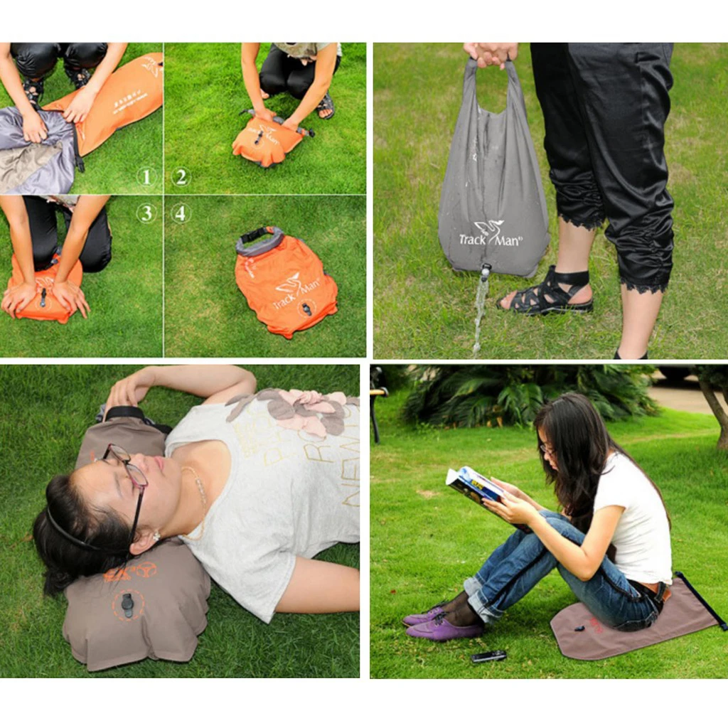 18L Camping Collapsible Water Bucket Waterproof Bag Barrel Pail