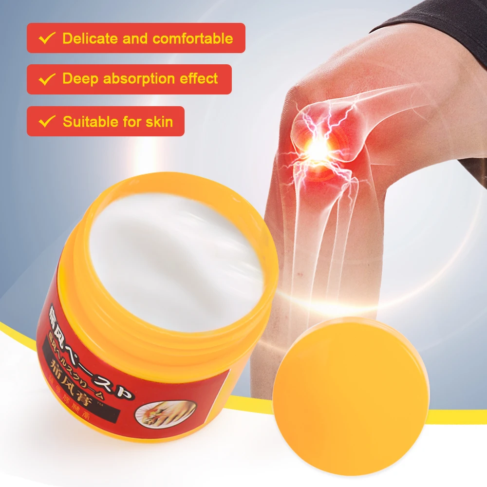2Types Gout Treatment Cream Arthritis Rheumatism Ointment Muscle Joints Fingers Toes Swelling Pain Relief Herbal Medical Plaster