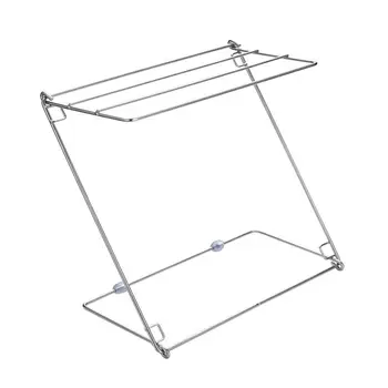 

1PC Stainless Steel Drying Rack Simplicity Duster Dishcloth Hand Towel Drying Mildew-proof Organizer Storage Holder For Kitchen