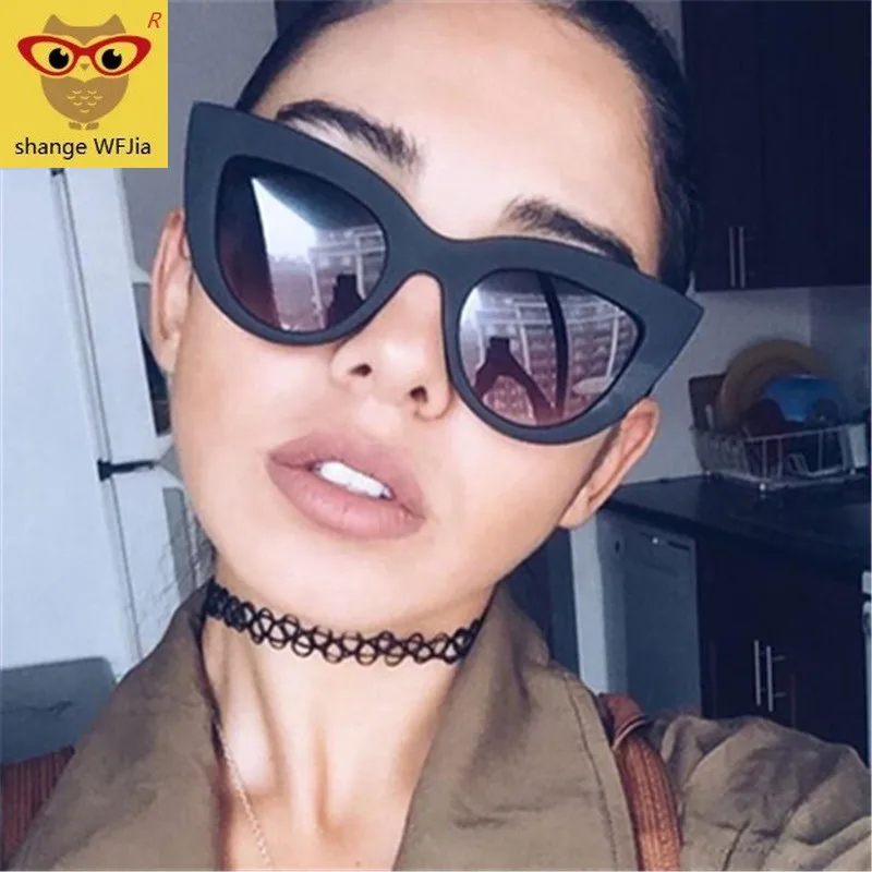 Занавес Lunette de Soleil европейский и американский Ретро кошачий глаз солнцезащитные очки тренд Дикий Стиль Солнцезащитные очки fation солнцезащитные очки