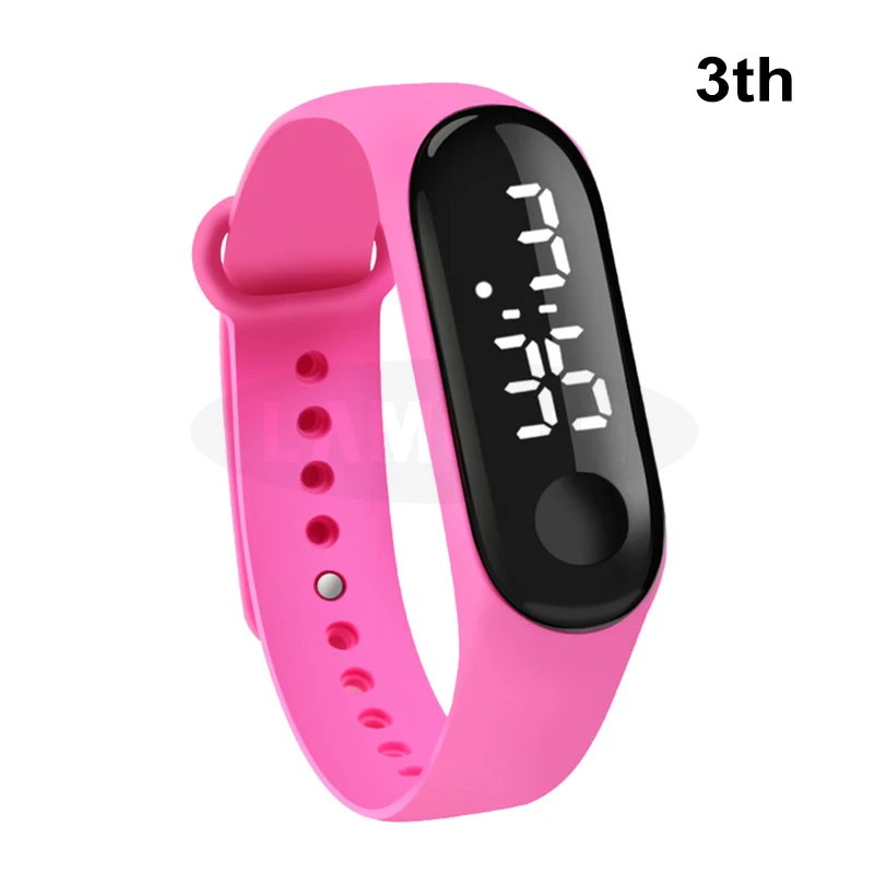 G3 Pink Светодиодный цифровые часы Водонепроницаемый спортивный ремешок на ощупь силиконовые наручные часы Экран браслет аксессуары для часов - Цвет: G3 Pink
