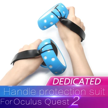 

VR Accessories Strap Sweat Resistant For Oculus Quest 2 Controller Grip Handle Silicone Case Soft Touch Easy Access Four Colors