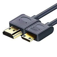 Кабель Cabletime Mini HDMI 2,0 A к C 4K60Hz 1080P ультра скоростной HDMI для HDTV sumsung sony проектор ноутбука, PS4, XBox 1-3M N123 - Цвет: Синий