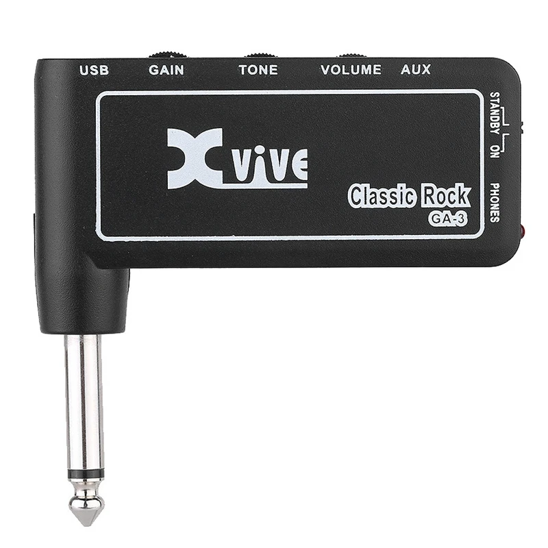Горячая Xvive GA3 классический рок мини портативный Перезаряжаемый электрогитара Разъем усилитель для наушников усилитель
