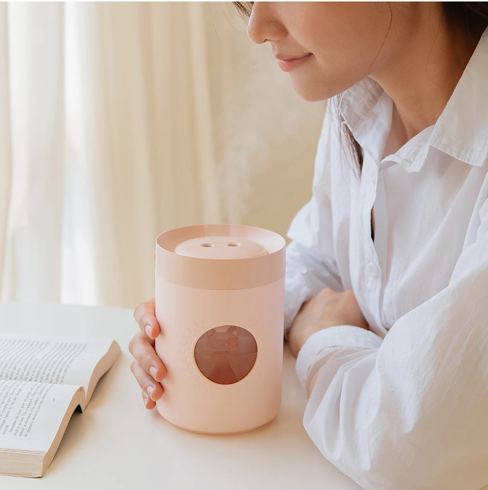 800ML Air Humidifier USB Diffuser Portable Mist Maker Home Aroma Essential Oil Diffuser With Night Lights For Car Office