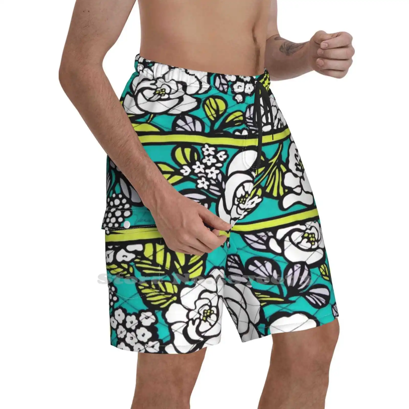 Дышащие индивидуальные праздничные пляжные шорты с красивым рисунком розовые