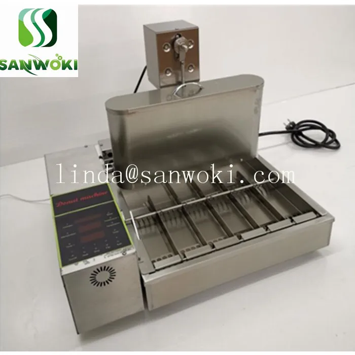 Automatic Electric Donut Machine Donut Maker 6 Rows Doughnut Fryer